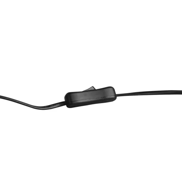 LAMPE DE TABLE SIGRID Ø 12CM BOIS NATUREL ABAT-JOUR NOIR