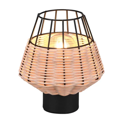 LAMPE DE TABLE EN ROTIN NATUREL GALADRIEL