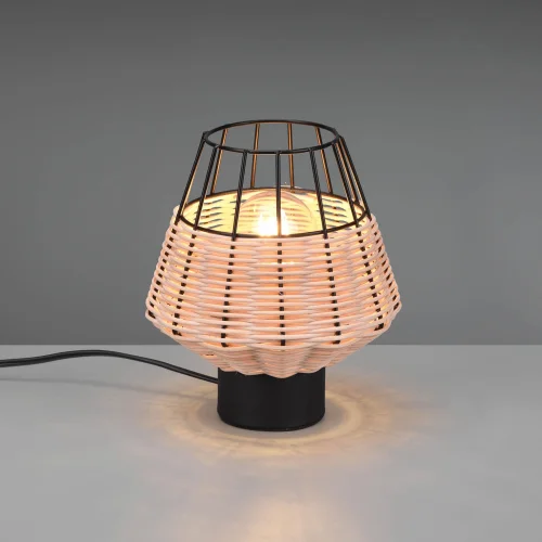 LAMPE DE TABLE EN ROTIN NATUREL GALADRIEL