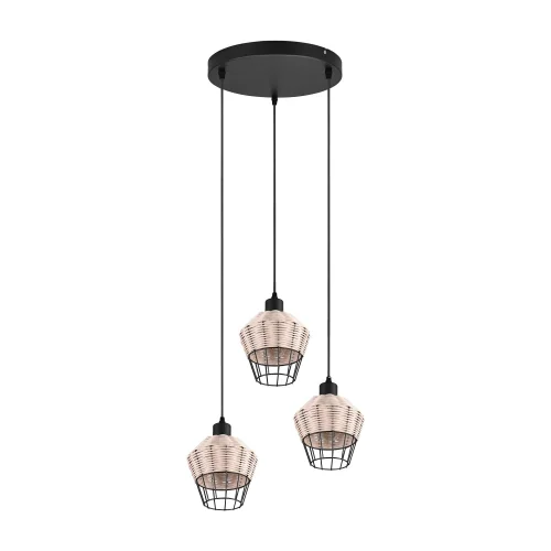 SUSPENSION 3 LUMIÈRES ROTIN NATUREL GALADRIEL SUSPENSION 3 LUMIÈRES ROTIN NATUREL GALADRIEL