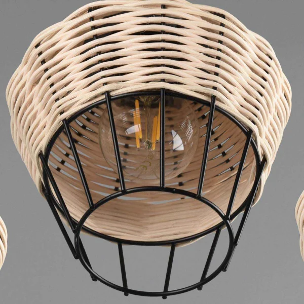 SUSPENSION 3 LUMIÈRES ROTIN NATUREL GALADRIEL SUSPENSION 3 LUMIÈRES ROTIN NATUREL GALADRIEL
