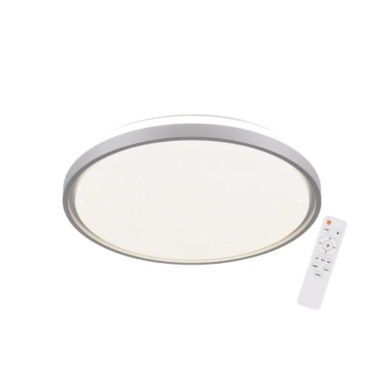 PLAFONNIER LED 38W RÉGLABLE BLANC ARGENT CIRCULAIRE TELLUS
