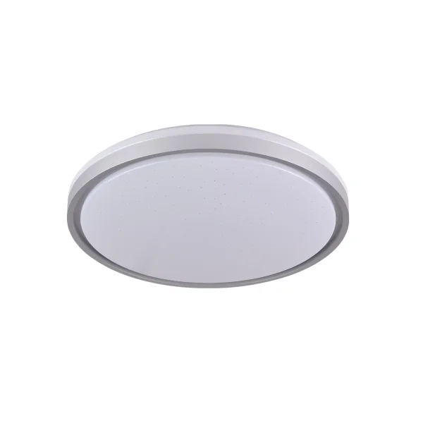 PLAFONNIER LED 38W RÉGLABLE BLANC ARGENT CIRCULAIRE TELLUS