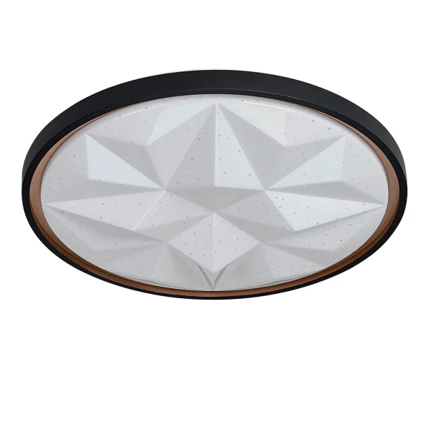 PLAFÓN LED 58W PW LED REGULABLE NEGRO ORO PRISMA TELLUS