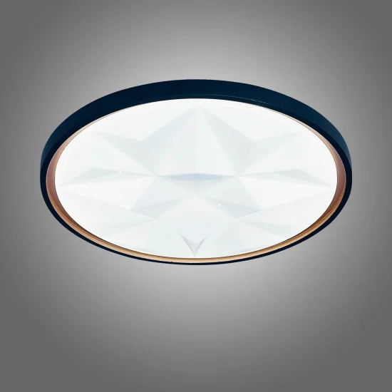 PLAFÓN LED 38W PW LED REGULABLE NEGRO ORO PRISMA TELLUS 2