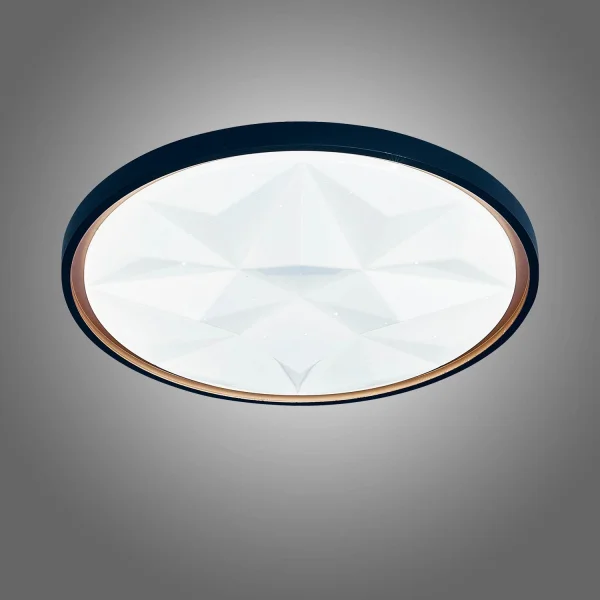 PLAFÓN LED 38W PW LED REGULABLE NEGRO ORO PRISMA TELLUS