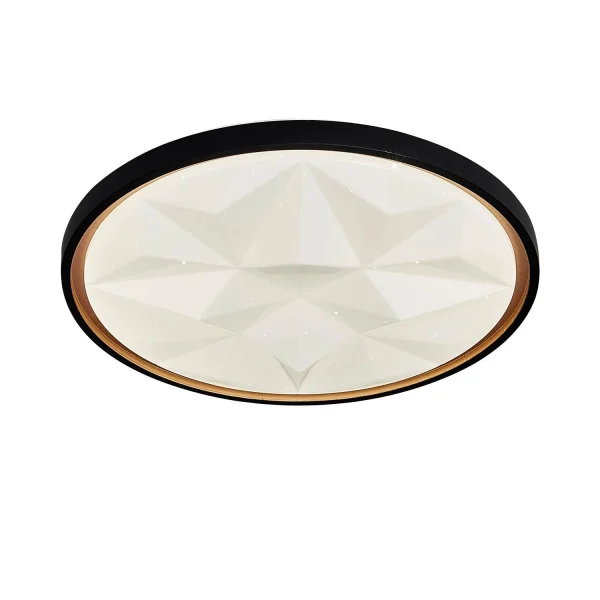 PLAFÓN LED 38W PW LED REGULABLE NEGRO ORO PRISMA TELLUS