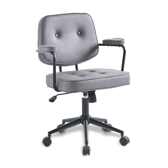 CHAISE DE BUREAU AVEC ROULETTES ANTHRACITE DELTA