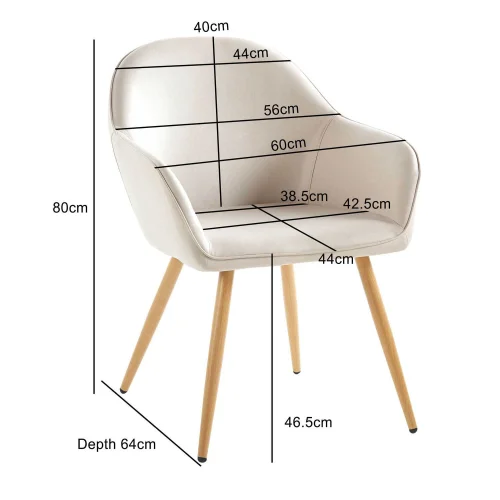 FAUTEUIL GRAYSON TISSU SABLE