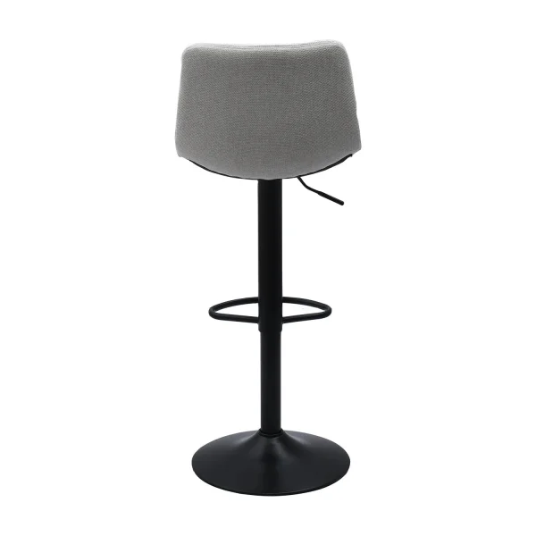 TABURETE HAWAII PATA COLOR NEGRO TEXTIL GRIS