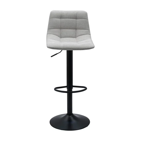 TABURETE HAWAII PATA COLOR NEGRO TEXTIL GRIS