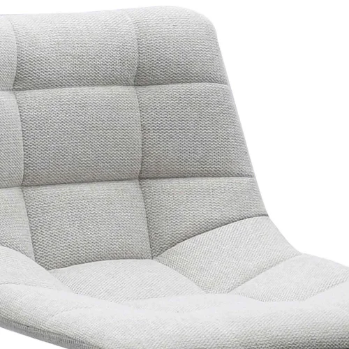 TABURETE HAWAII PATA COLOR NEGRO TEXTIL GRIS