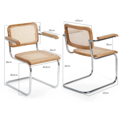 CHAISE WEBSTER AVEC ACCOUDOIRS EN ROTIN NATUREL CHAISE WEBSTER AVEC ACCOUDOIRS EN ROTIN NATUREL