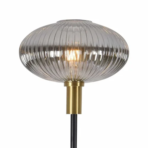 LAMPADAIRE AVEC ABAT-JOUR FUMÉ 160 CM E27 SHELBY