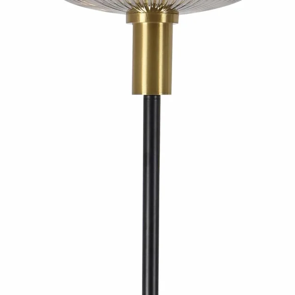 LAMPADAIRE AVEC ABAT-JOUR FUMÉ 160 CM E27 SHELBY