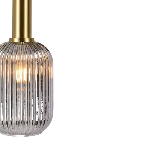 SUSPENSION 1 LUMIÈRE ABAT-JOUR FUMÉ E27 SHELBY