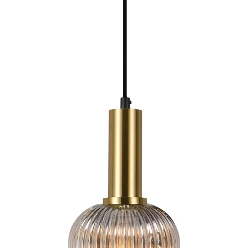 SUSPENSION 1 LUMIÈRE ABAT-JOUR FUMÉ E27 SHELBY