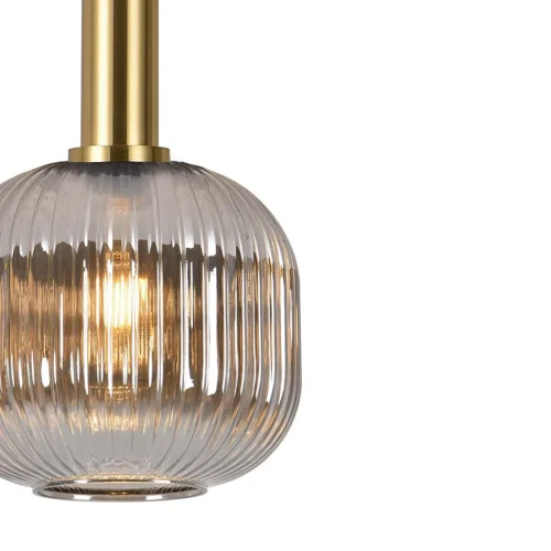 SUSPENSION 1 LUMIÈRE ABAT-JOUR FUME Ø20 E27 SHELBY