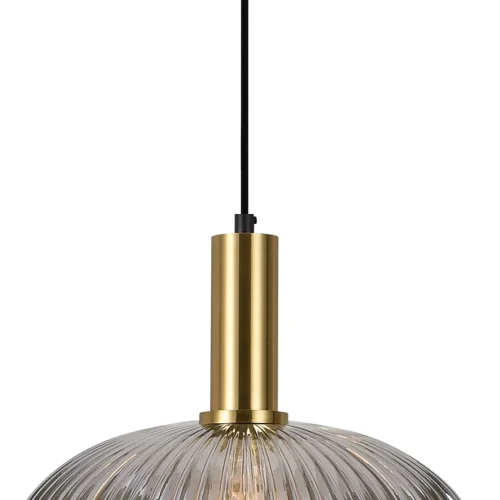 SUSPENSION 1 LUMIÈRE AVEC ABAT-JOUR FUMÉ Ø30 E27 SHELBY SUSPENSION 1 LUMIÈRE AVEC ABAT-JOUR FUMÉ Ø30 E27 SHELBY