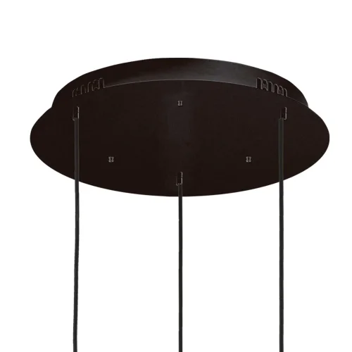 SUSPENSION 3 LUMIÈRES ABAT-JOUR COMBINÉS AMBRE/FUMÉE Ø40 E27 SHELBY
