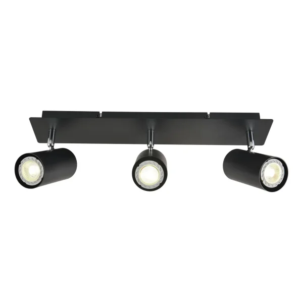 FOCO 3 LUCES NEGRO GU10 ADARA FOCO 3 LUCES NEGRO GU10 ADARA