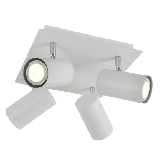 PLAFONNIER 4 LUMIÈRES BLANC GU10 ADARA 2