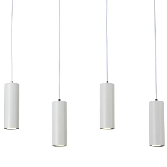 SUSPENSION 4 LUMIÈRES BLANC GU10 ADARA 2