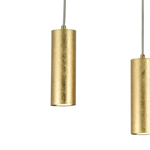 SUSPENSION 4 LUMIÈRES FEUILLE D'OR GU10 ADARA