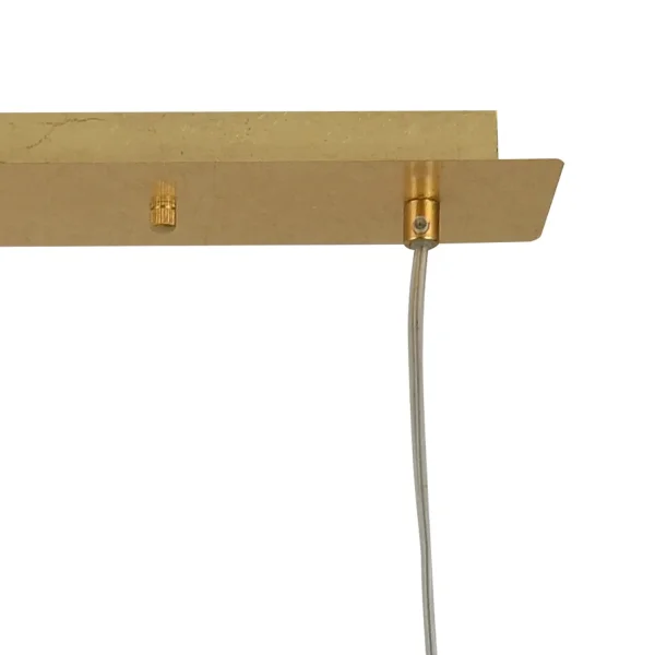 SUSPENSION 4 LUMIÈRES FEUILLE D'OR GU10 ADARA