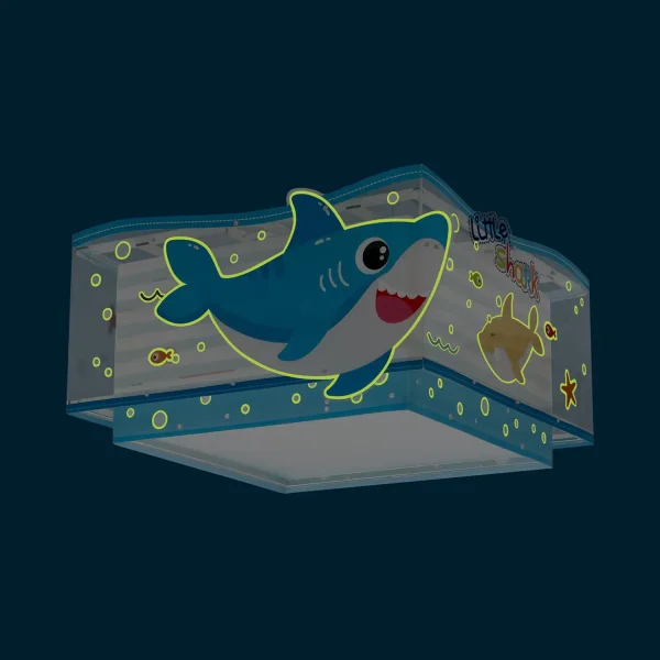 PLAFONNIER POUR ENFANTS 2 LUMIÈRES LITTLE SHARK E27 PLAFONNIER POUR ENFANTS 2 LUMIÈRES LITTLE SHARK E27