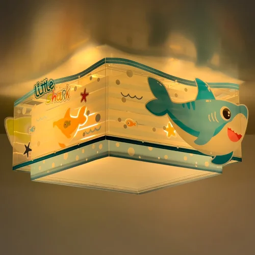 PLAFONNIER POUR ENFANTS 2 LUMIÈRES LITTLE SHARK E27 PLAFONNIER POUR ENFANTS 2 LUMIÈRES LITTLE SHARK E27