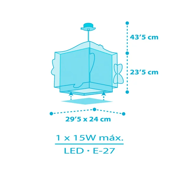 SUSPENSION POUR ENFANTS LITTLE SHARK E27