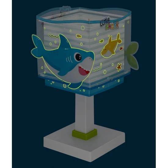 LAMPE DE TABLE POUR ENFANTS LITTLE SHARK E14 2