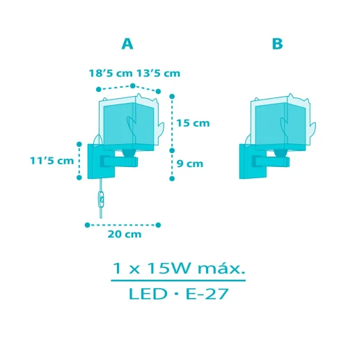 APPLIQUE POUR ENFANTS LITTLE OWL E27 APPLIQUE POUR ENFANTS LITTLE OWL E27