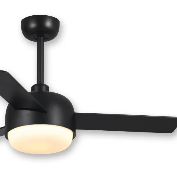 VENTILATEUR DE PLAFOND LED 24 W DIMMABLE NOIR RIVERDALE VENTILATEUR DE PLAFOND LED 24 W DIMMABLE NOIR RIVERDALE