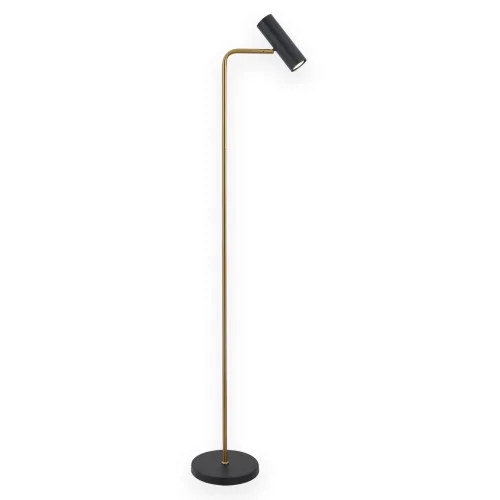 LAMPADAIRE ACIER DORÉ/NOIR ADARA