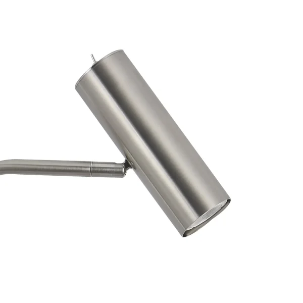 LAMPADAIRE ACIER NICKEL SATINÉ ADARA