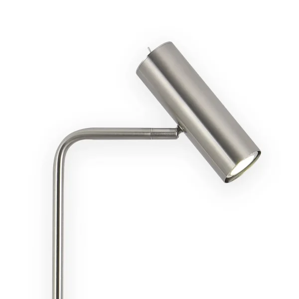 LAMPADAIRE ACIER NICKEL SATINÉ ADARA