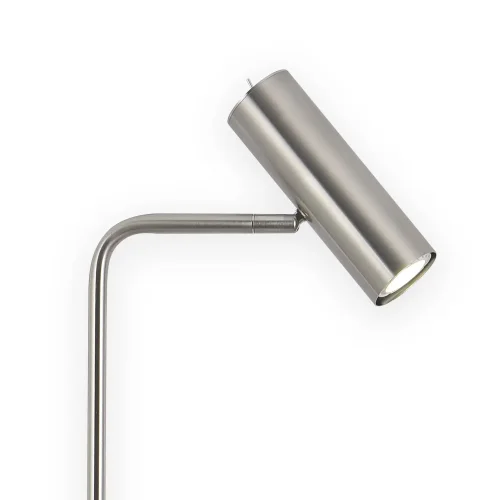 LAMPADAIRE ACIER NICKEL SATINÉ ADARA