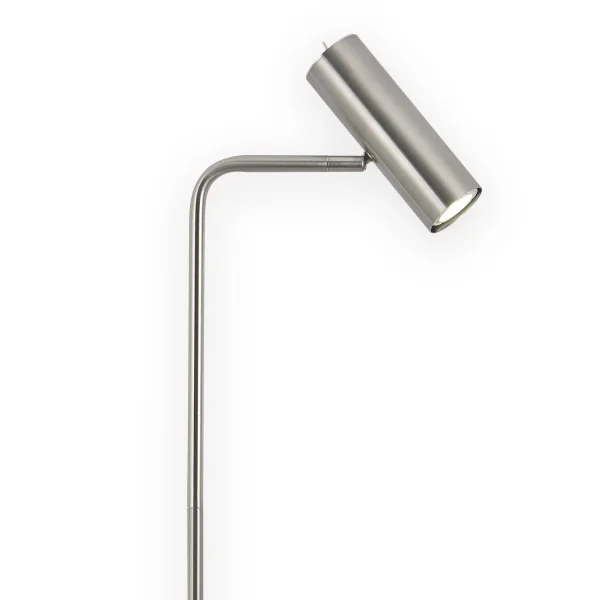 LAMPADAIRE ACIER NICKEL SATINÉ ADARA