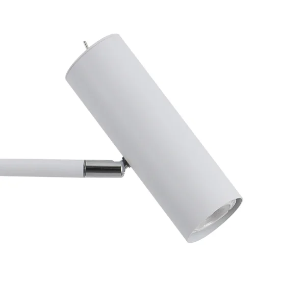 LAMPADAIRE ADARA EN ACIER PEINT BLANC