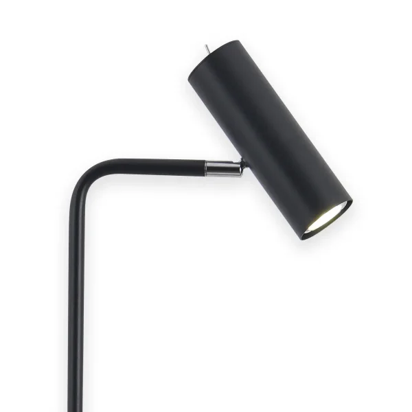 LAMPADAIRE EN ACIER PEINT NOIR ADARA