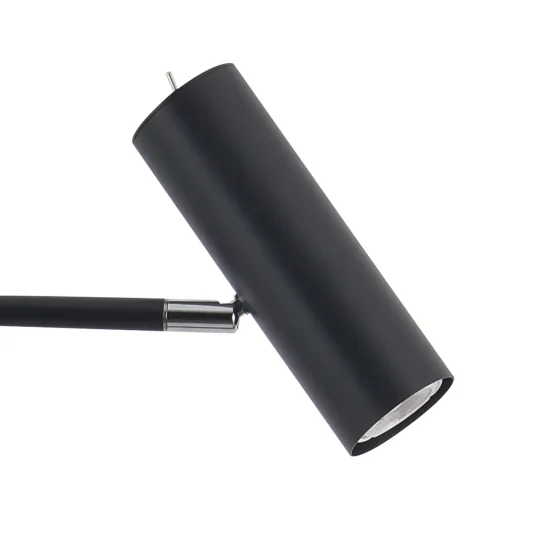 LAMPADAIRE EN ACIER PEINT NOIR ADARA 2