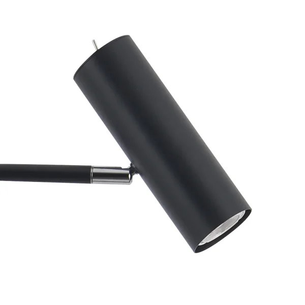 LAMPADAIRE EN ACIER PEINT NOIR ADARA