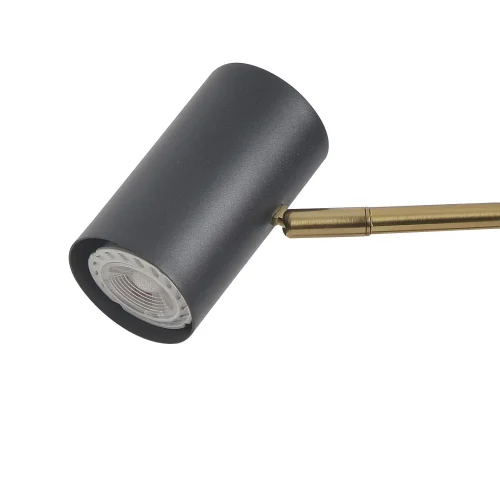 LAMPE DE TABLE ADARA NOIR/ACIER DORÉ