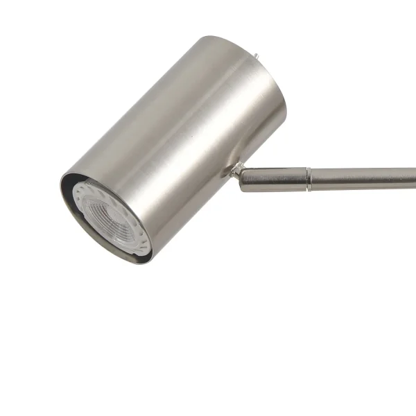 LAMPE DE TABLE EN ACIER NICKEL SATINÉ ADARA