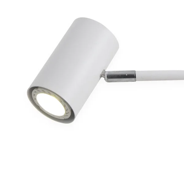 LAMPE DE TABLE EN ACIER PEINT BLANC ADARA