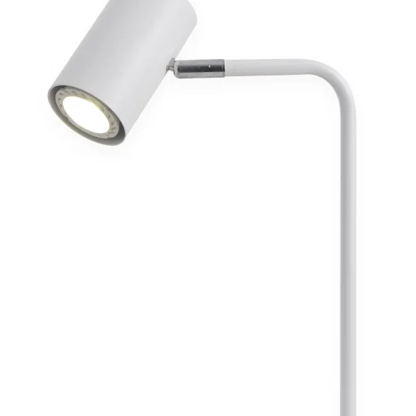 LAMPE DE TABLE EN ACIER PEINT BLANC ADARA