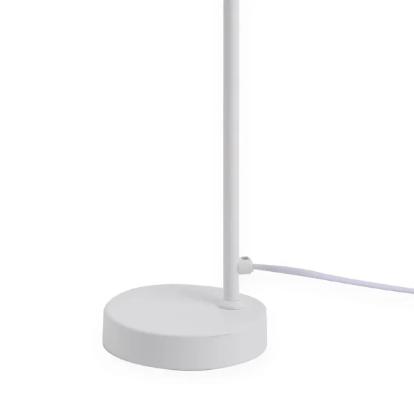LAMPE DE TABLE EN ACIER PEINT BLANC ADARA