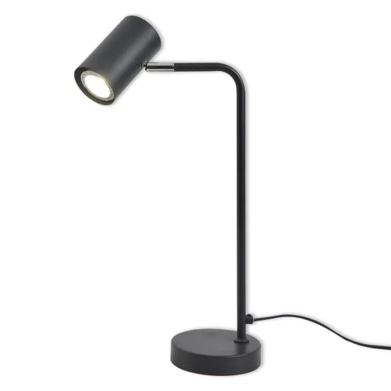 LAMPE DE TABLE EN ACIER NOIR ADARA